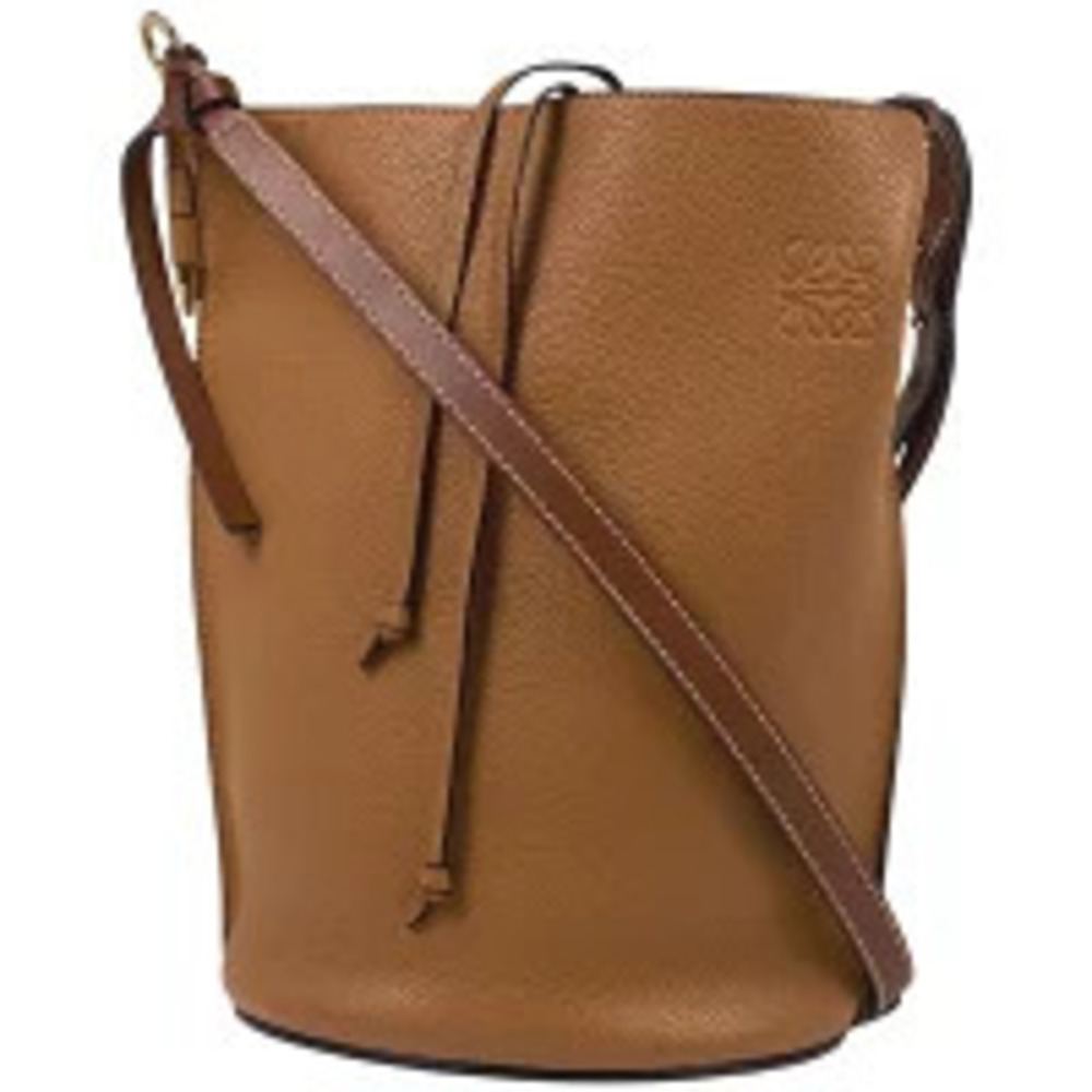 Loewe Gate Bucket Bag Shoulder Crossbody Leather Brown